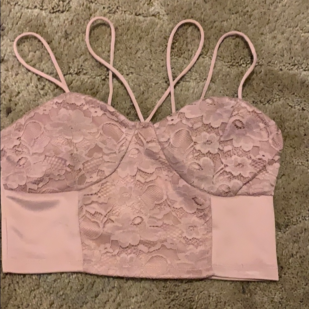 Charlotte Russe strappy crop top